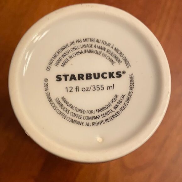 Logo Starbucks Travel Coffee Tea Mug w/ lid 12oz. - Picture 2 of 6